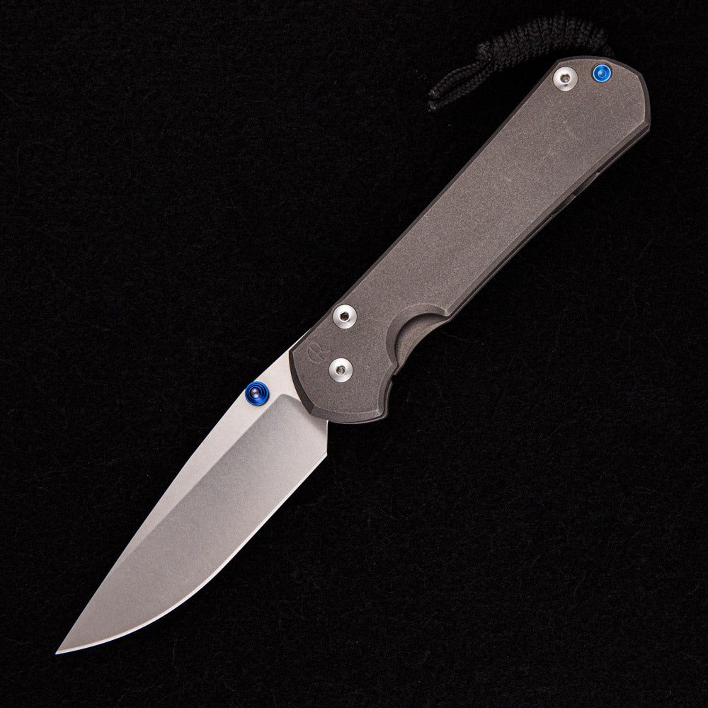 LARGE SEBENZA 31 – BLUE SINGLE THUMB LUG – CPM S35VN BLADE
