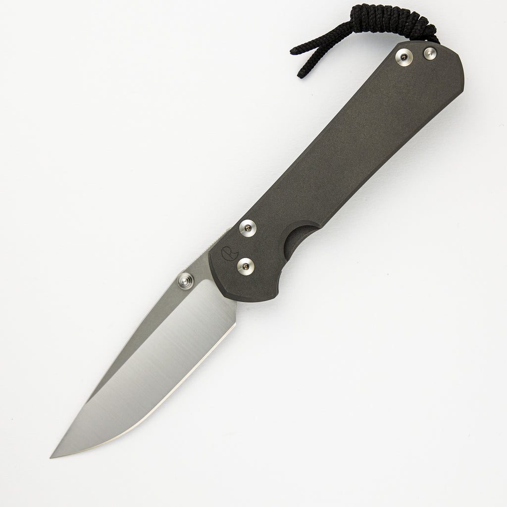Large Sebenza 31 - Polished CPM MagnaCut Blade - Silver Double Thumb Lugs