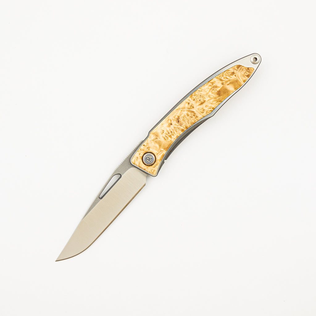 Mnandi - Box Elder Inlay - CPM MagnaCut Blade