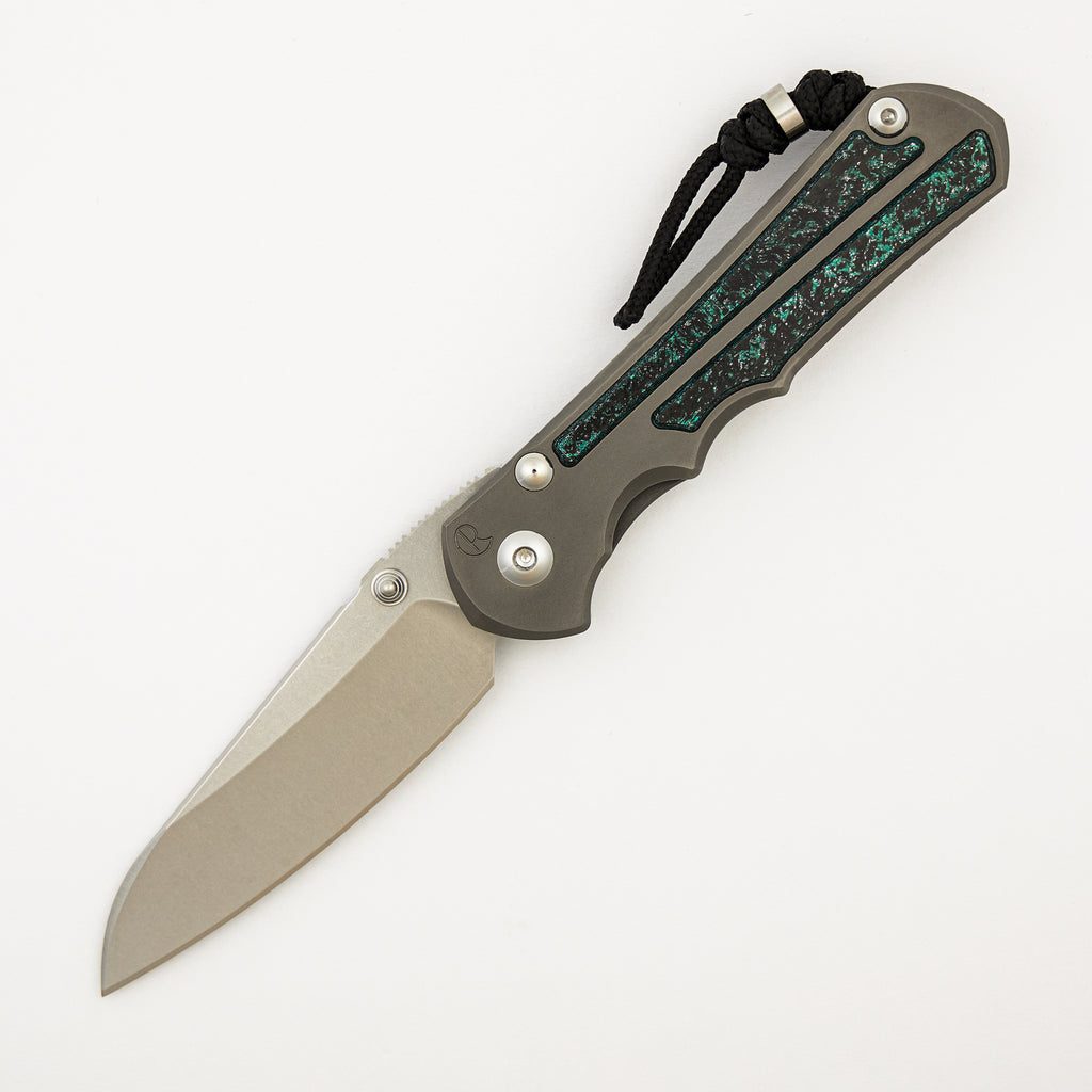 Large Inkosi - Teal Magnetic CarboTi Inlay - Insingo CPM MagnaCut Blade - MIM Clip - 2025 R1 Invitational