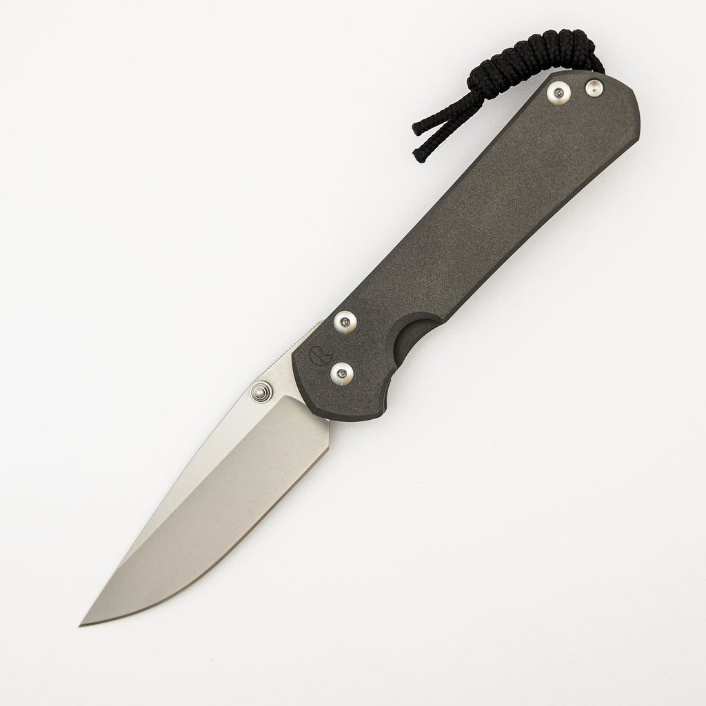 Large Sebenza 31 - Drop Point CPM MagnaCut Blade - Silver Single Thumb Lug
