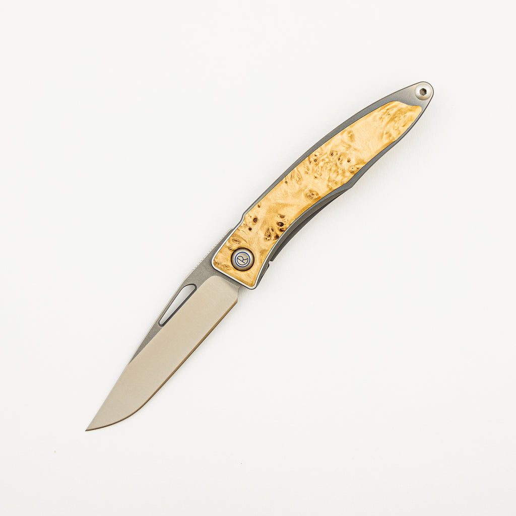 Mnandi - Box Elder Inlay - CPM MagnaCut Blade