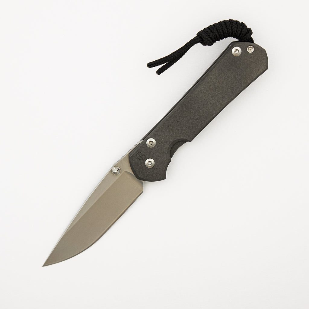 Small Sebenza 31 - Drop Point CPM MagnaCut Blade - MIM Clip - Silver Double Thumb Lugs