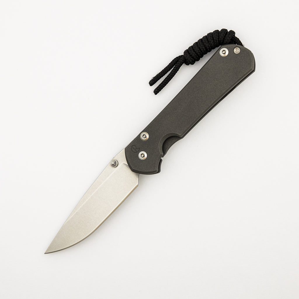Small Sebenza 31 - Drop Point CPM MagnaCut Blade - Silver Double Thumb Lugs