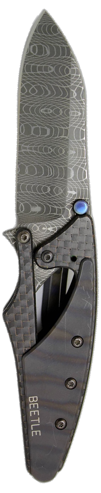 Beetle knife, blade up