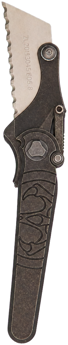 Shortcut knife, blade up