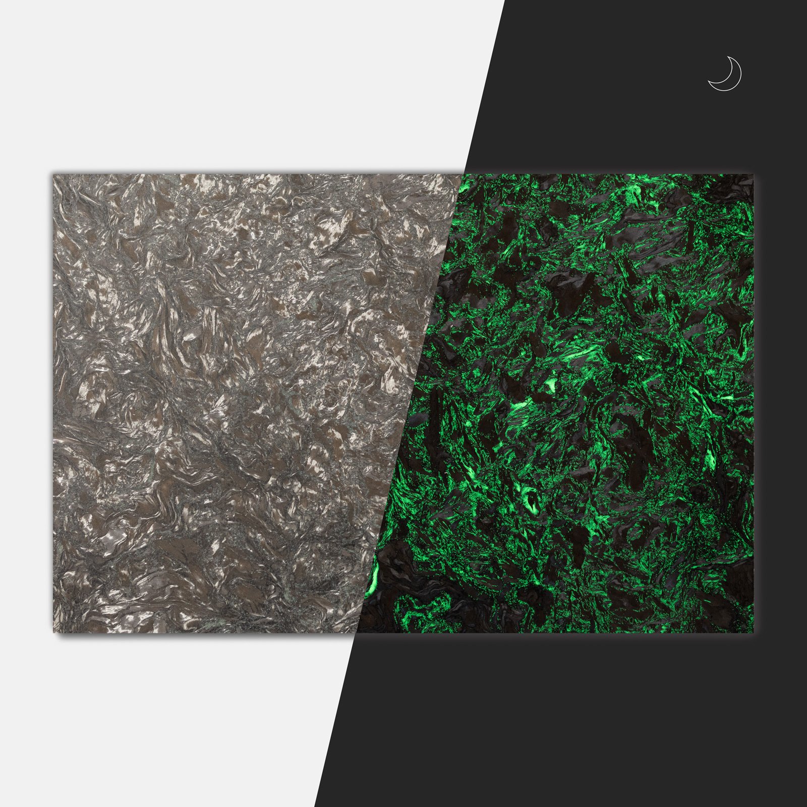 Fat Carbon Dark Matter Glow flat material