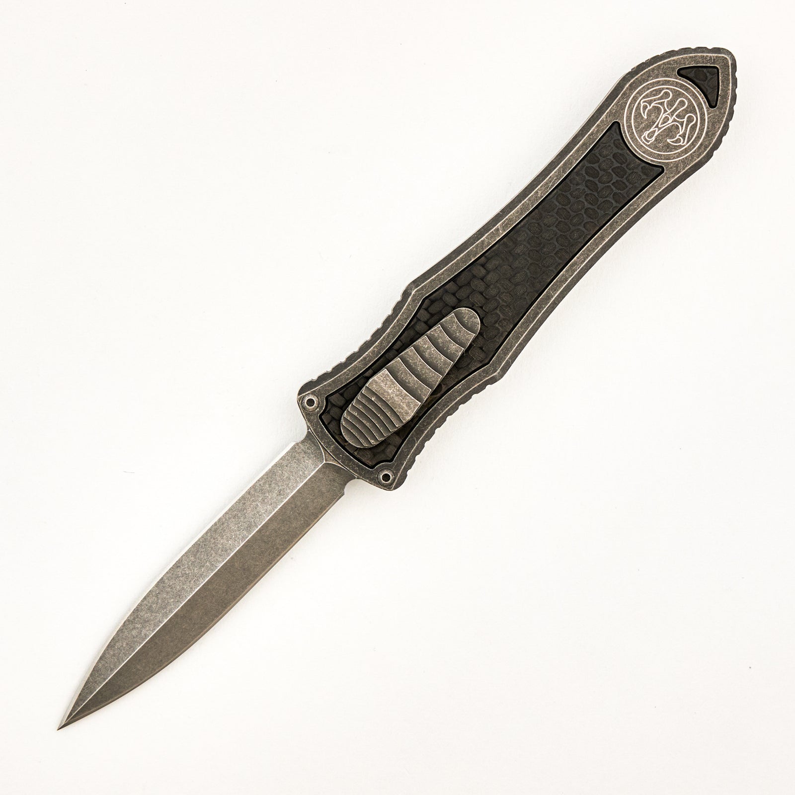Deadlock Model C · Titanium Handle W/ Carbon Fiber Inlay · 20CV Blade