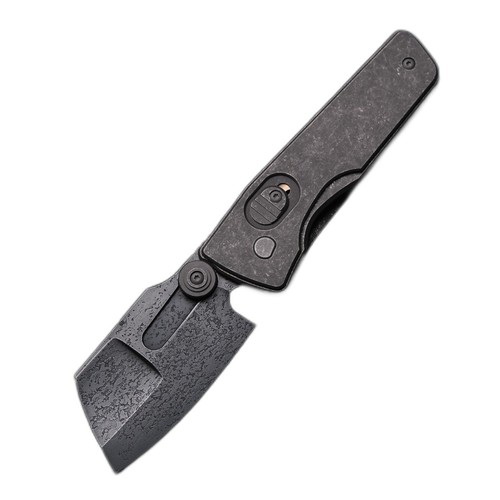 Serge Knives Guppy w/ Hawk Lock - Titanium Handles / W2 Cleaver Blade