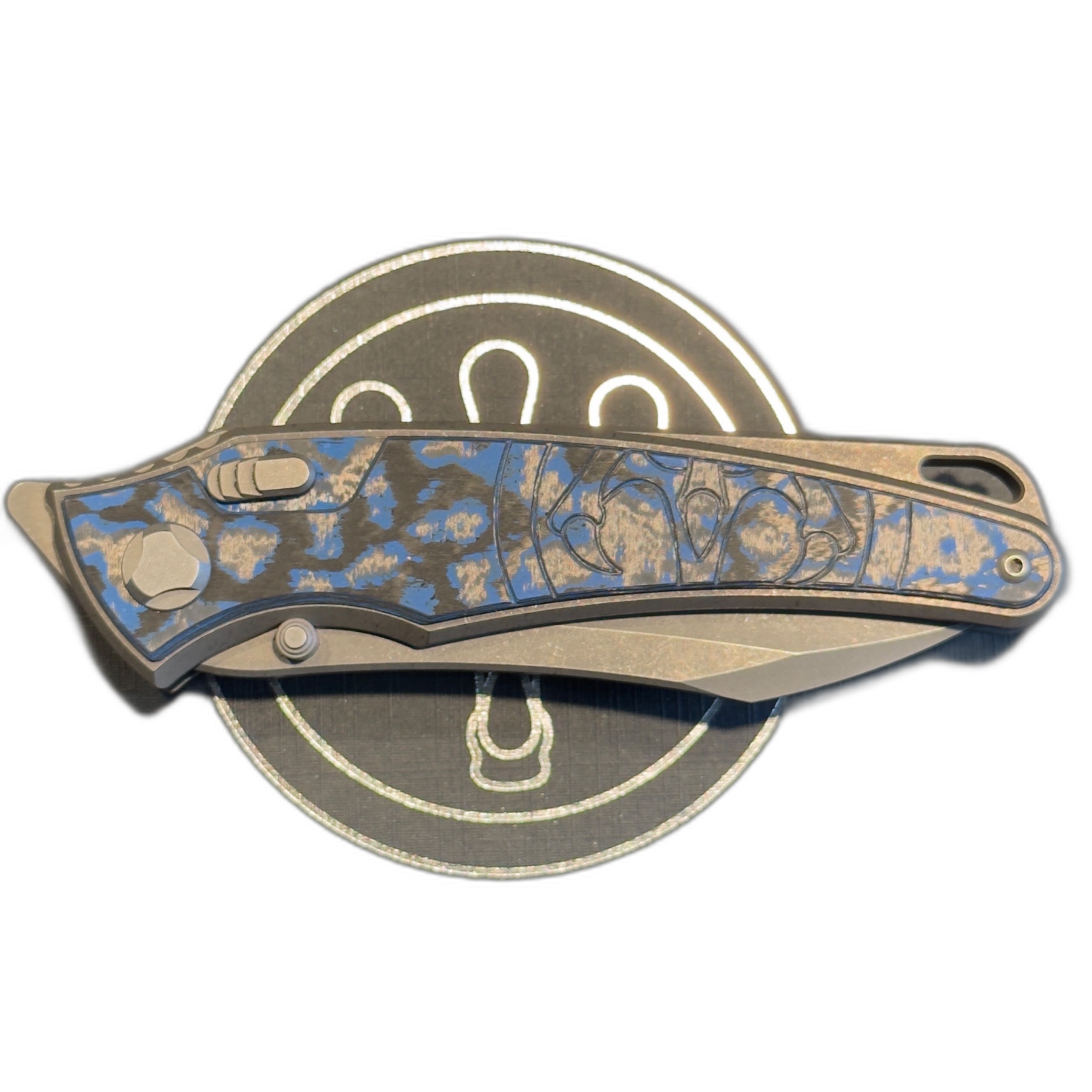 Talon · Electric Blue CamoCarbon